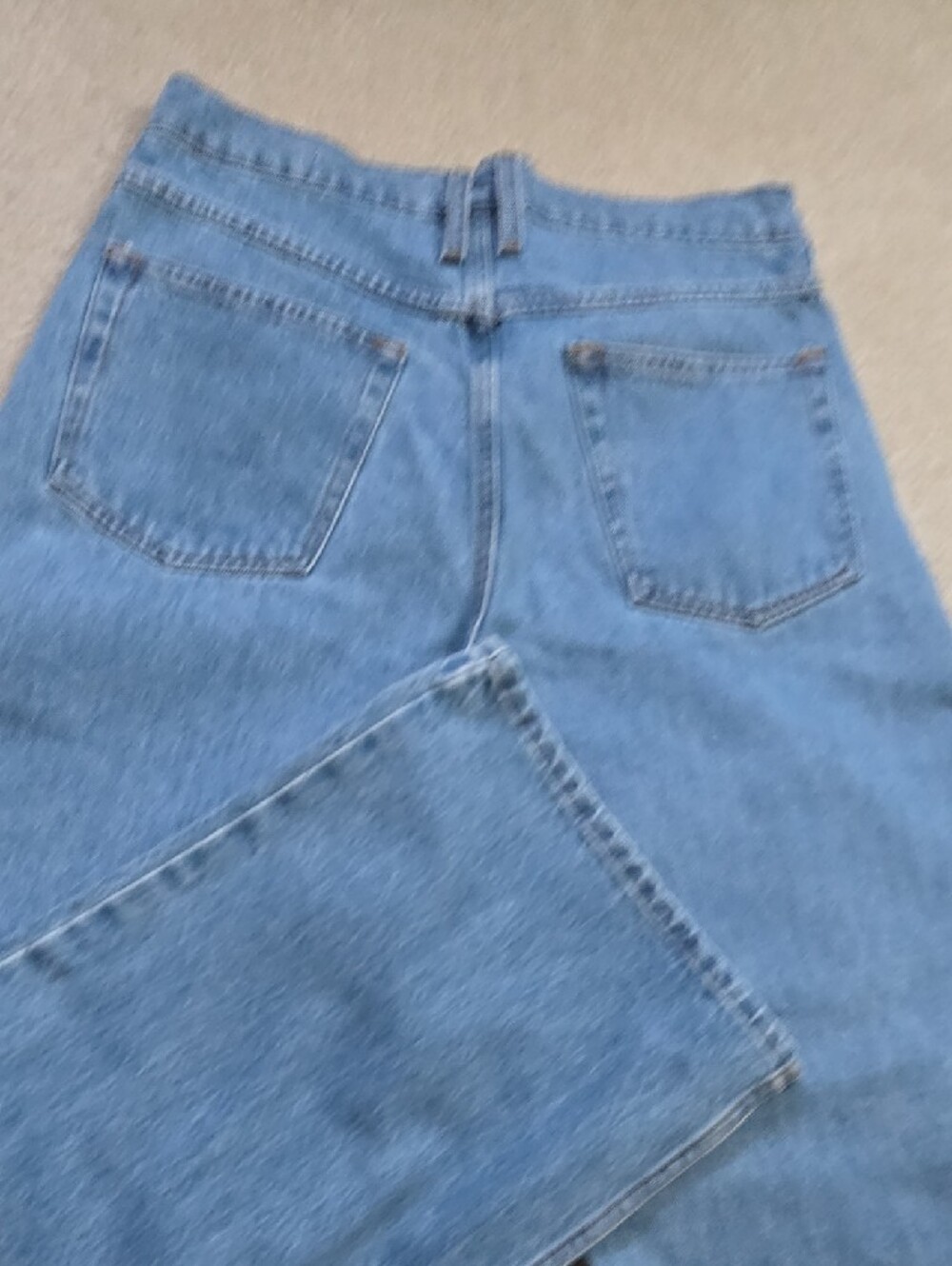 Frame Denim Light Blue Straight Leg Jeans - Picture 4 of 5